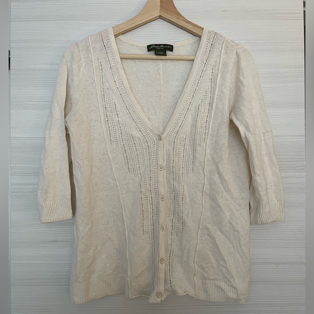 Eddie Bauer Lace Cardigan